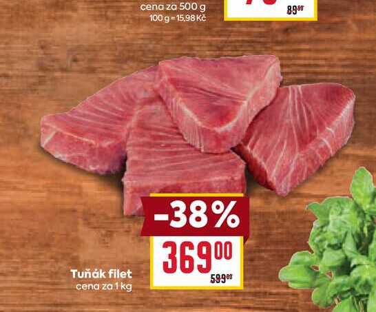 Tuňák filet cena za 1 kg