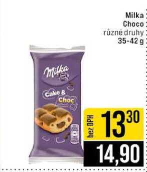 Milka Choco různé druhy 35-42 g 