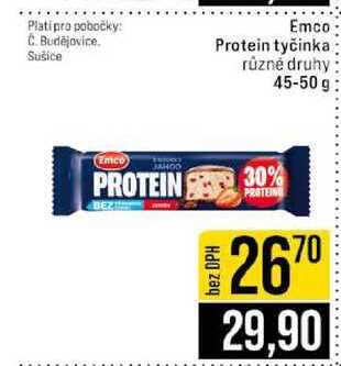 Emco Protein tyčinka různé druhy 45-50 g