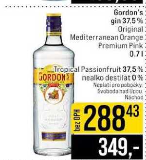 Gordon's gin 37.5% Original Mediterranean Orange Premium Pink 0,7l