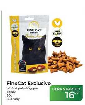 FineCat Exclusive piněné polstarky pro kočky 60g