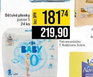 Dětské plenky junior 5 24 ks 