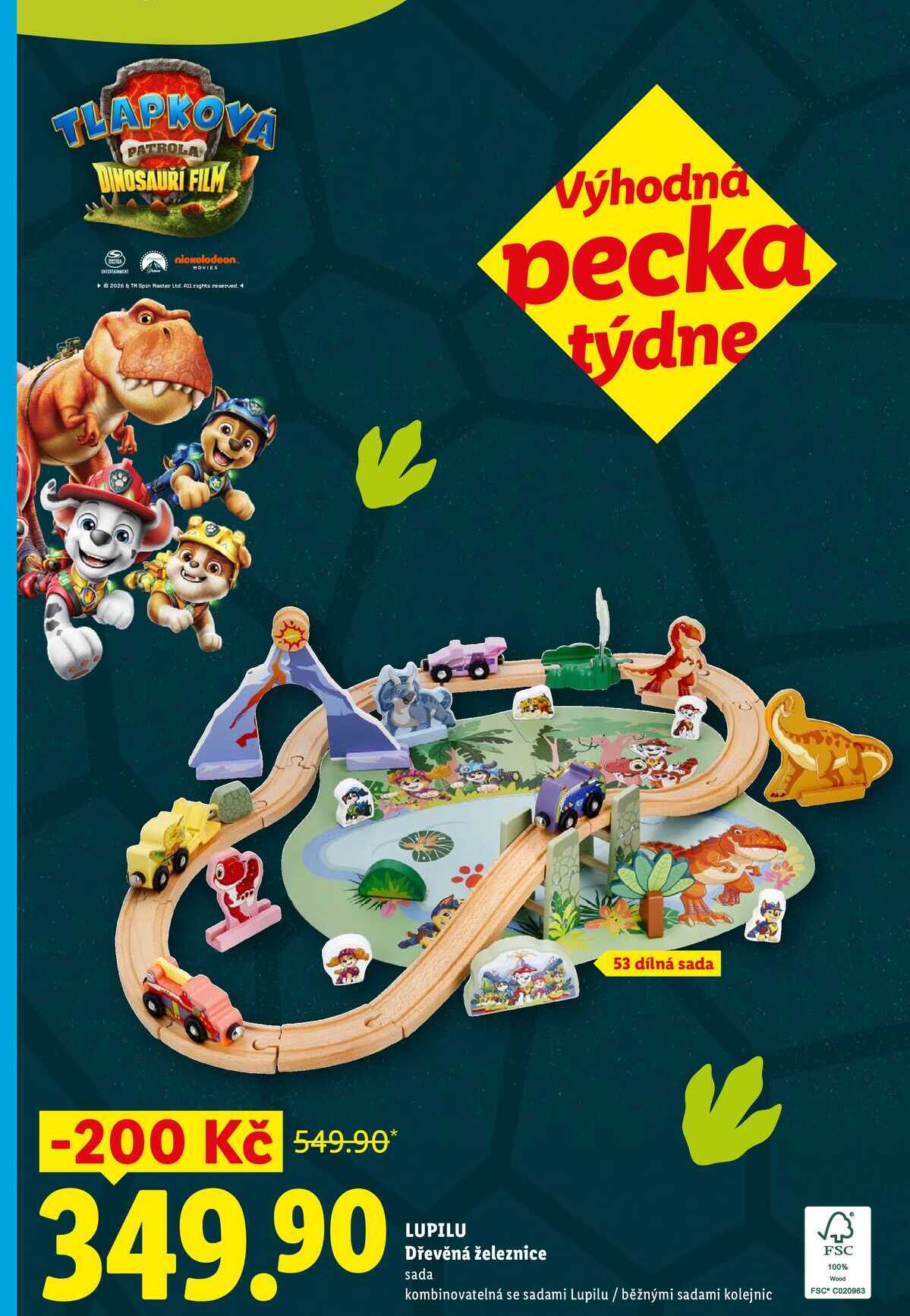 LUPILU Dřevěná železnice, sada  