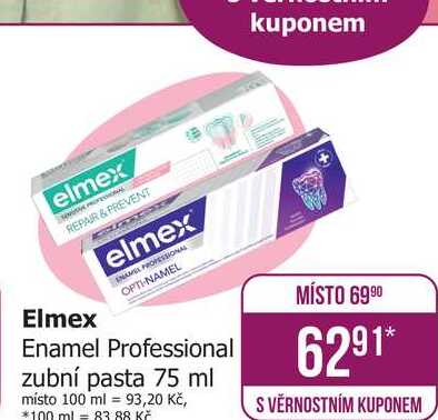 Enamel Professional zubní pasta 75 ml