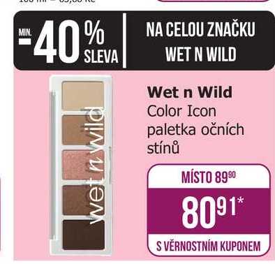 Wet n Wild Color Icon paletka očních stínů