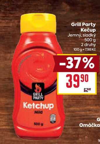 Grill Party Kečup Jemný, sladký 500 g 