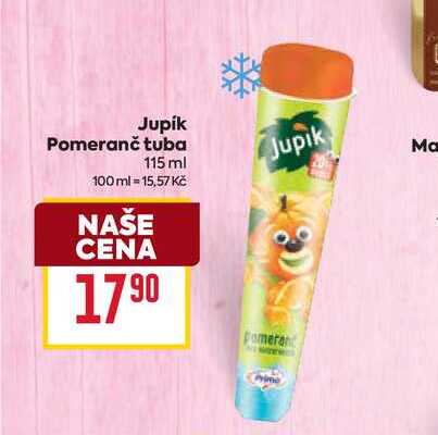 Jupík Pomeranč tuba 115 ml