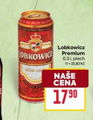 Lobkowicz Premium 0,51, plech