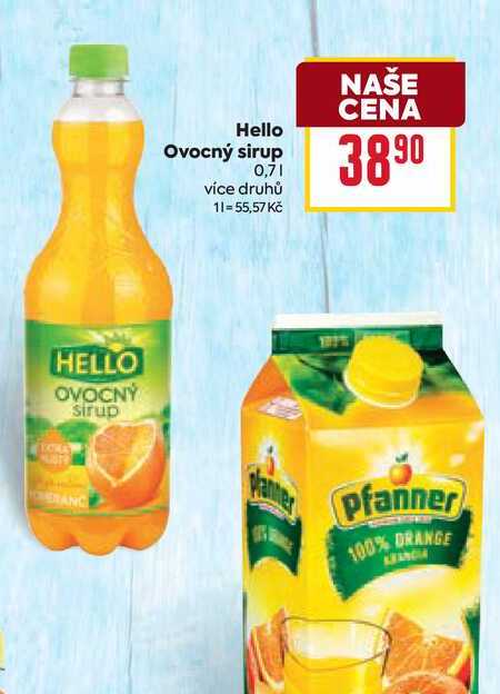 Hello Ovocný sirup 0,7l