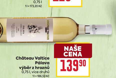 Château Valtice Pálava výběr z hroznů 0,75l