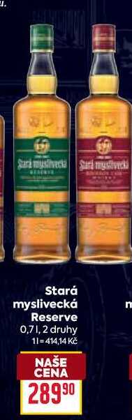 Stará myslivecká Reserve 0,7l