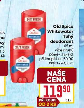 Old Spice Whitewater Tuhý deodorant 65 ml 