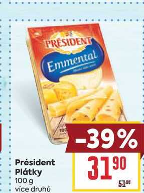 Président Plátky 100 g 