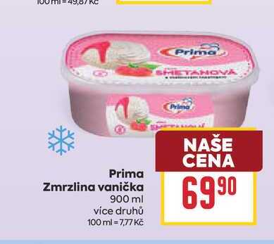 Prima Zmrzlina vanička 900 ml 