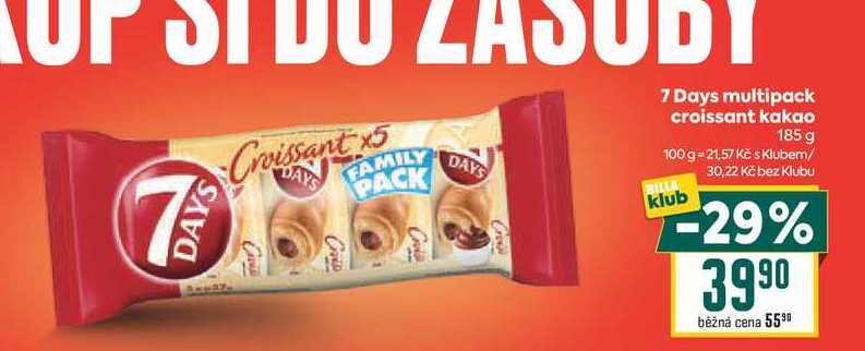 7 Days multipack croissant kakao 185 g 