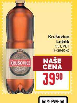 Krušovice Ležák 1,51, PET 