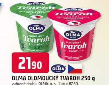 OLMA OLOMOUCKÝ TVAROH 250 g 