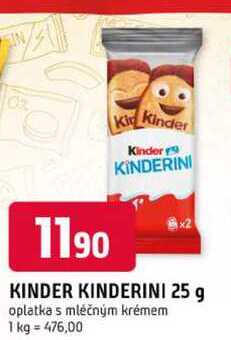 KINDER KINDERINI 25 g 