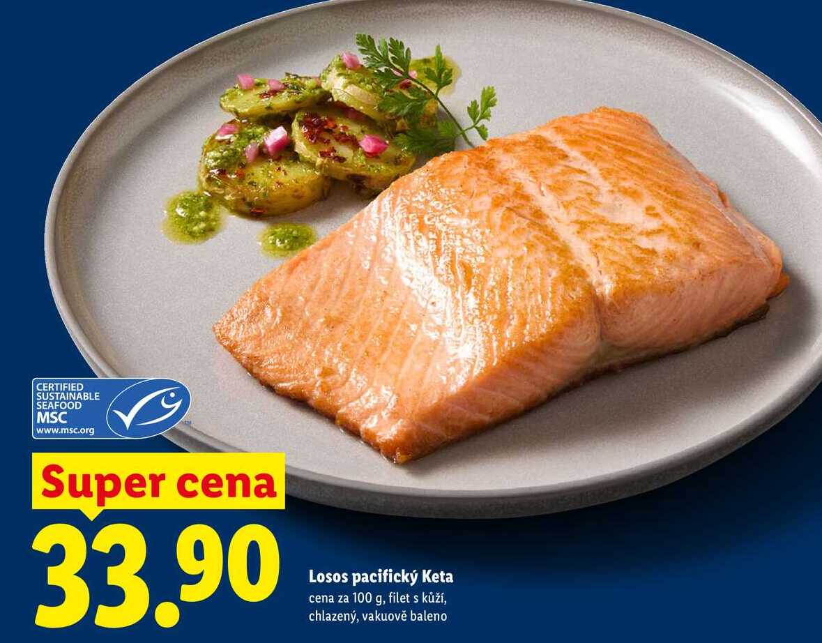 Losos pacifický Keta, cena za 100 g