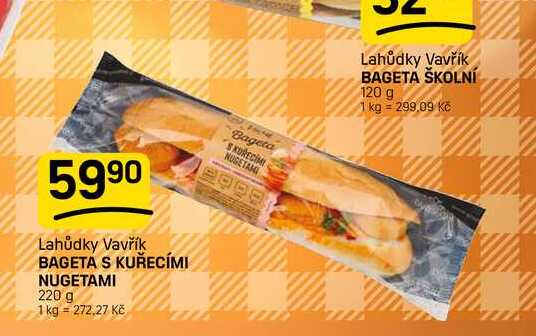 BAGETA ŠKOLNÍ 120 g 