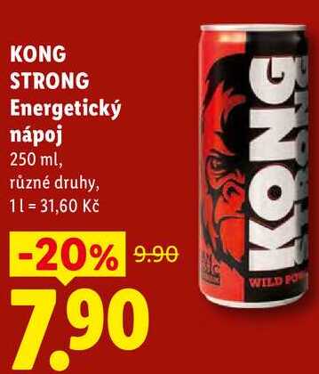 KONG STRONG Energetický nápoj, 250 ml