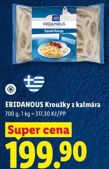 ERIDANOUS Kroužky z kalmára, 700 g