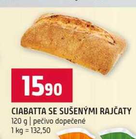 CIABATTA SE SUŠENÝMI RAJČATY 120 g pečivo dopečené