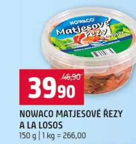 NOWACO MATJESOVÉ ŘEZY A LA LOSOS 150 g 