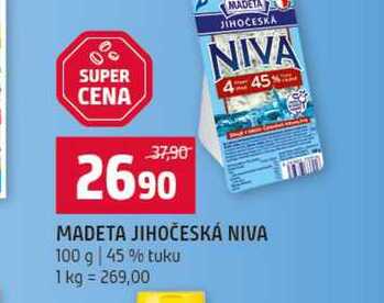 MADETA JIHOČESKÁ NIVA 100 g 45% tuku