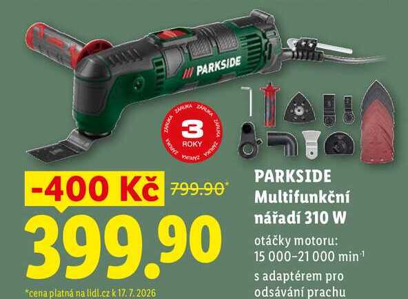 PARKSIDE Multifunkční nářadí 310 W