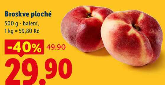 Broskve ploché, 500 g