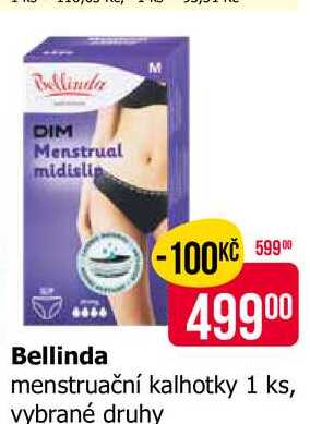 Bellinda menstruační kalhotky 1 ks, vybrané druhy 