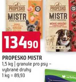 PROPESKO MISTR 1,5 kg granule pro psy vybrané druhy 