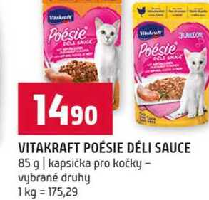 VITAKRAFT POÉSIE DÉLI SAUCE 85 g kapsička pro kočky vybrané druhy