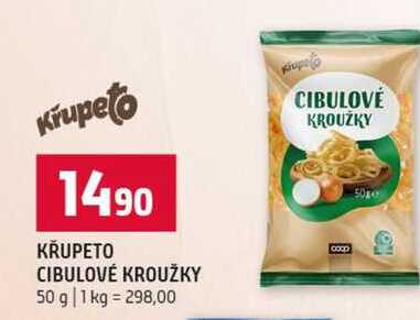 KŘUPETO CIBULOVÉ KROUŽKY 50 g