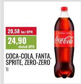 COCA-COLA, FANTA, SPRITE, ZERO-ZERO 1l