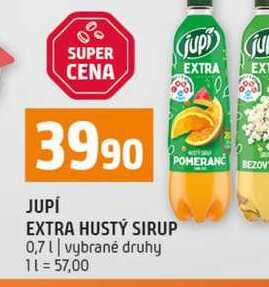 JUPÍ EXTRA HUSTÝ SIRUP 0,7l vybrané druhy