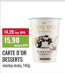 CARTE D'OR DESSERTS 140g