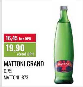 MATTONI GRAND 0,75l 