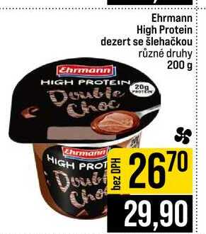 Ehrmann High Protein dezert se šlehačkou různé druhy 200 g