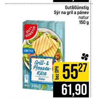 Gut&Günstig Sýr na gril a pánev natur 150 g