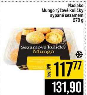 Nasiako Mungo rýžové kuličky sypané sezamem 270 g