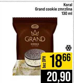 Koral Grand cookie zmrzlina 130 ml