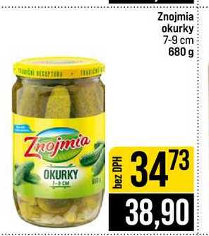 Znojmia okurky 7-9 cm 680 g