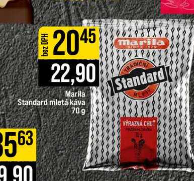 Marila Standard mletá káva marila 70 g