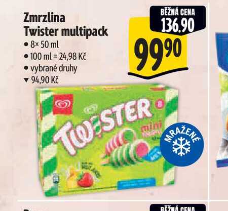 Zmrzlina Twister multipack  8× 50 ml  