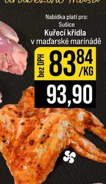 Kuřecí křídla v maďarské marinádě 1kg