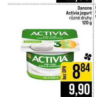 Danone Activia jogurt různé druhy 120 g