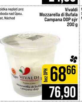 Vivaldi Mozzarella di Bufala Campana DOP sýr 200 g