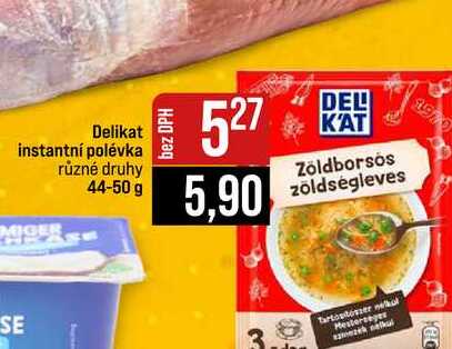 Delikat instantní polévka různé druhy 44-50 g 